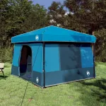 Set Cort pentru Camping 2 pcs albastru Tafetă și Material GartenMobel Dekor