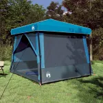Set Cort pentru Camping 2 pcs albastru Tafetă și Material GartenMobel Dekor