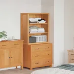 Set de Mobilier pentru Depozitare cu sertar Maro Lemn compozit GartenMobel Dekor