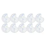 Set 10 protectii pentru colturi copii, silicon transparent, 40x20 mm