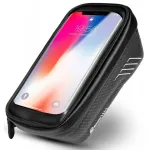 Borseta impermeabila pentru bicicleta cu husa telefon, montare pe bara, 1L