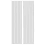 Plasa anti-insecte magnetica pentru usa, alba, ajustabila 80-100 x 210-220 cm