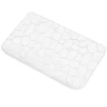 Covoraș de baie antiderapant cu uscare rapidă, alb, 80x50 cm