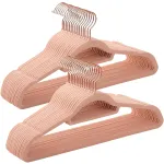 Set 30 umerase din catifea anti-alunecare, 43,5 cm, roz