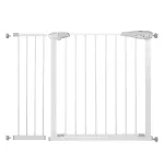 Poarta de siguranta pentru scari Safety Gate, 104-113 cm, otel, alba