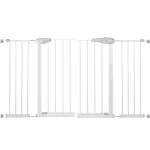 Poarta de siguranta pentru scari Safety Gate, 132-141 cm, otel alb