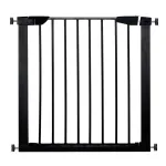 Poarta de siguranta pentru scari si usi, ajustabila 75-82 cm, otel negru