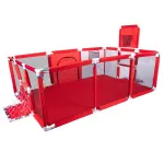 Tarc de joacă XXL pentru copii și bebeluși, roșu, 230x122x62 cm