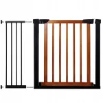 Poarta de siguranta pentru scari Safety Gate 103-110 cm, otel si lemn