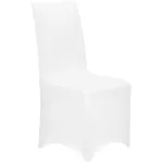Husă elastică pentru scaun de evenimente, universală, albă, poliester și spandex
