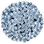 Instalatie lumini exterior pentru gradina, 100 LED alb, 10 m, cu baterii