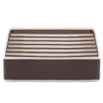 Organizator de sertar pentru șosete Sersimo, 7 compartimente, maro