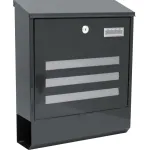 Cutie poștală metalică LINEA antracit 35x11,5x41,5 cm