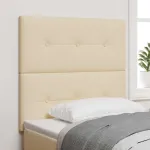 Cap de pat cu înălțime ajustabilă Crem 100 cm țesătură GartenMobel Dekor