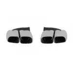 Set de terminații de eșapament cromate potrivite pentru Porsche Cayenne, 2010-2014, stânga și dreapta Performance AutoTuning