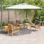 Set de canapele pentru grădină 6 pcs Maro Lemn Solid de Acacia GartenMobel Dekor
