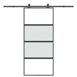 Ușă glisantă cu set de feronerie sticlă temperată și aluminiu GartenMobel Dekor