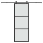 Ușă glisantă cu set de feronerie sticlă temperată și aluminiu GartenMobel Dekor