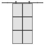 Ușă glisantă cu set de feronerie sticlă temperată și aluminiu GartenMobel Dekor