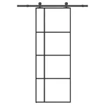 Ușă glisantă cu set feronerie, 76x205 cm, sticlă ESG/aluminiu GartenMobel Dekor