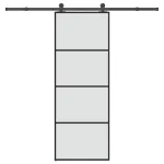 Ușă glisantă cu set feronerie, 76x205 cm, sticlă ESG/aluminiu GartenMobel Dekor