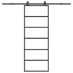 Ușă glisantă cu set feronerie, 76x205 cm, sticlă ESG/aluminiu GartenMobel Dekor