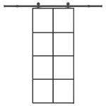 Ușă glisantă cu set feronerie, 90x205 cm, sticlă ESG/aluminiu GartenMobel Dekor