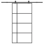 Ușă glisantă cu set feronerie 102,5x205 cm sticlă ESG/aluminiu GartenMobel Dekor