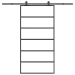 Ușă glisantă cu set feronerie 102x205 cm ESG sticlă și aluminiu GartenMobel Dekor