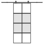 Ușă glisantă cu set de feronerie sticlă temperată și aluminiu GartenMobel Dekor