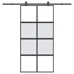 Ușă glisantă cu set de feronerie sticlă temperată și aluminiu GartenMobel Dekor