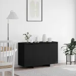 Bufet Negru 120 x 41 x 75 cm Lemn compozit GartenMobel Dekor