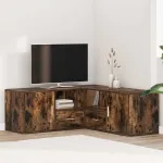 Dulap colțar, stejar fumuriu, 200x40x45 cm, lemn prelucrat GartenMobel Dekor