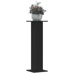 Suporturi de plante, 2 buc., negru, 30x30x95 cm, lemn prelucrat GartenMobel Dekor