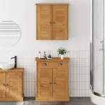 Set de mobilier pentru baie VIGO 2 pcs Maro și Maro Miere GartenMobel Dekor