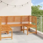 Set de Bănci pentru Grădină 3 pcs Maro Lemn Solid de Acacia GartenMobel Dekor