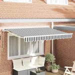 Cadru de copertină Antracit și Alb 300 x 200 cm GartenMobel Dekor