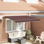 Cortina Retractabilă Maro 300 x 200 cm țesătură GartenMobel Dekor