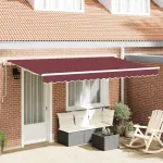 Cortina Retractabilă Burgundy 400 x 200 cm țesătură GartenMobel Dekor