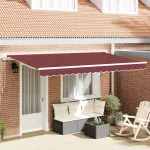 Cortina Retractabilă Manual Burgundy 400 x 200 cm țesătură GartenMobel Dekor