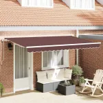 Cortina Retractabilă Maro 400 x 200 cm țesătură GartenMobel Dekor