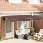 Cortina Retractabilă Maro 400 x 200 cm țesătură GartenMobel Dekor