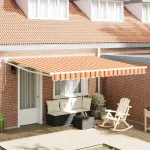 Cortina Retractabilă Manual Galben și portocalie 400 × 300 cm GartenMobel Dekor