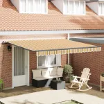 Cortina Retractabilă Multicolour 400 × 350 cm Poliester și oțel GartenMobel Dekor