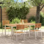 Set de masă pentru grădină 5 pcs Maro Lemn Solid de Acacia GartenMobel Dekor