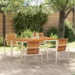 Set de masă pentru grădină 5 pcs Maro Lemn Solid de Acacia GartenMobel Dekor