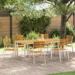 Set de masă pentru grădină 7 pcs Maro Lemn Solid de Acacia GartenMobel Dekor