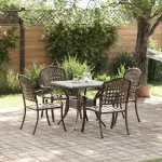Set masă de grădină 3 pcs Bronz Aluminiu turnat GartenMobel Dekor