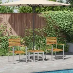 Set de masă pentru grădină 3 pcs Maro Lemn Solid de Acacia GartenMobel Dekor
