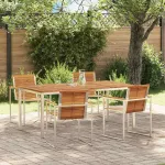 Set de masă pentru grădină 5 pcs Maro Lemn Solid de Acacia GartenMobel Dekor